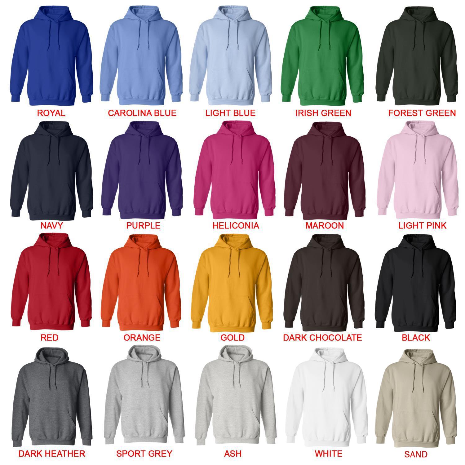 hoodie color chart - The Daily Podcast Store