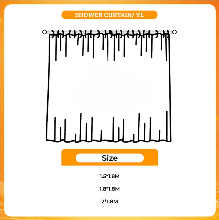 3D shower curtain - The Daily Podcast Store