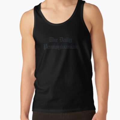 The Dp Multi Line Black Wordmark Tank Top