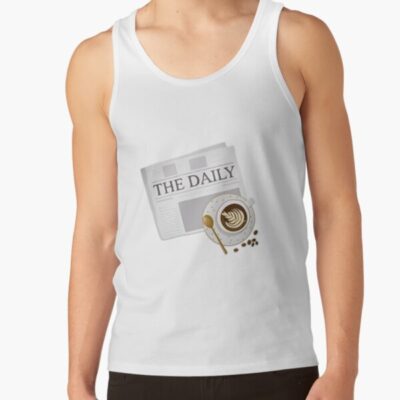Morning Bliss Newspaper And Coffee Delight Tank Top