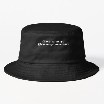 The Dp Multi Line White Wordmark Bucket Hat