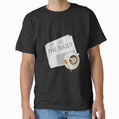 Morning Bliss Newspaper And Coffee Delight T-shirt