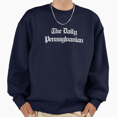 The Dp Multi Line White Wordmark Sweatshirt