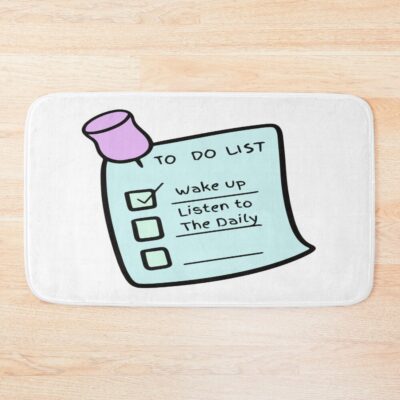 To Do Wake Up And Listen To The Daily Nyt Bath Mat
