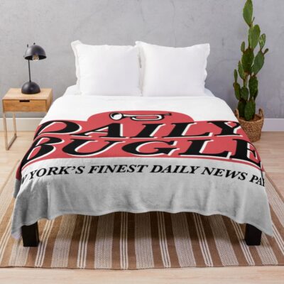 Daily Bugle Throw Blanket