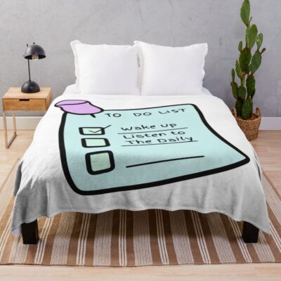 To Do Wake Up And Listen To The Daily Nyt Throw Blanket