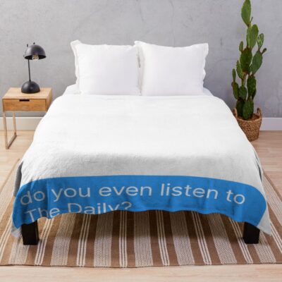The Daily Podcast Fan Merch Throw Blanket