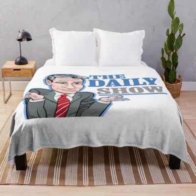 The Daily Show Art Version Throw Blanket