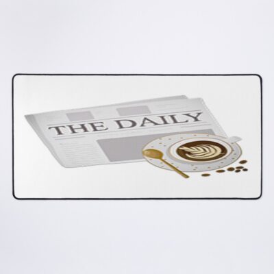 Morning Bliss Newspaper And Coffee Delight Mouse Pad