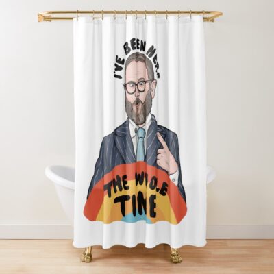 I Ve Been Here The Whole Time Sam Reich Game Changer Shower Curtain