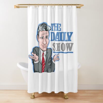The Daily Show Art Version Shower Curtain