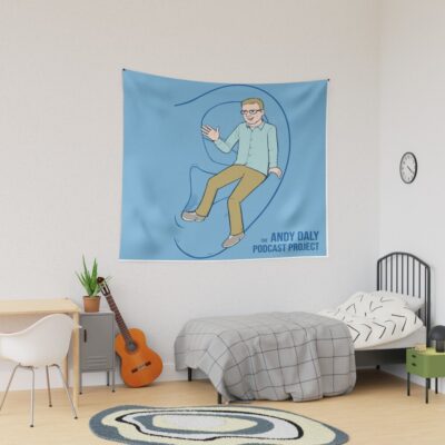 The Andy Daly Podcast Project Logo Tapestry