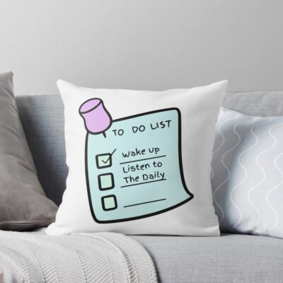 To Do Wake Up And Listen To The Daily Nyt Throw Pillow
