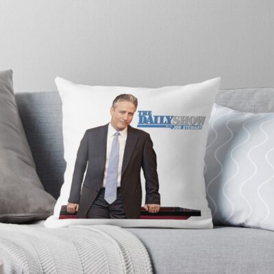 The Daily Show With Jon Stewart Throw Pillow