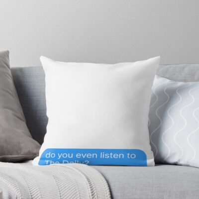 The Daily Podcast Fan Merch Throw Pillow