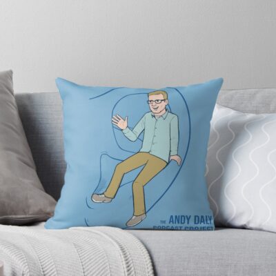 The Andy Daly Podcast Project Logo Throw Pillow